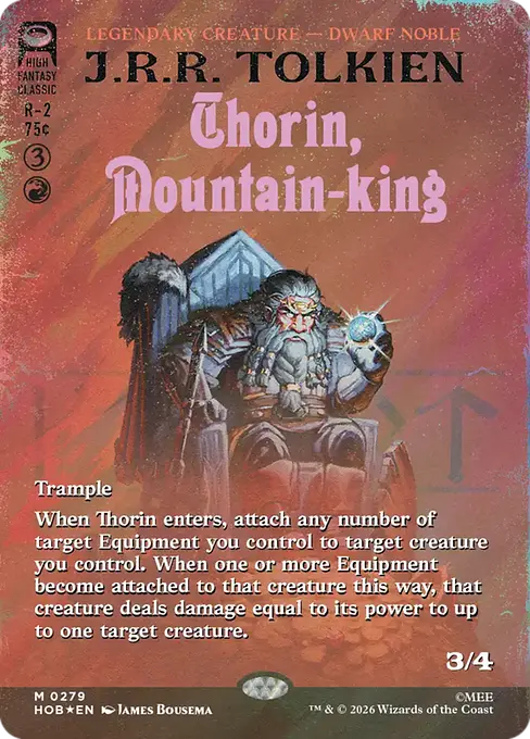 山の王、ソーリン/Thorin, Mountain-king [HOB-BF][ボーダーレス][FOIL][サージ]