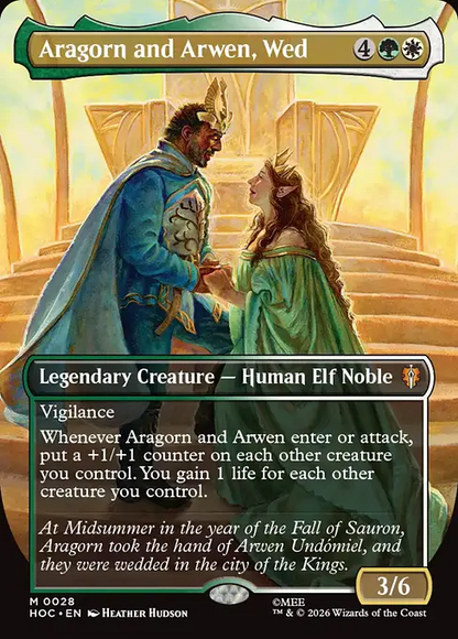 契り結びし、アラゴルンとアルウェン/Aragorn and Arwen, Wed [HOC][ボーダーレス]