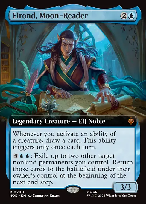 月を読む者、エルロンド/Elrond, Moon-Reader [HOB-BF][拡張アート]