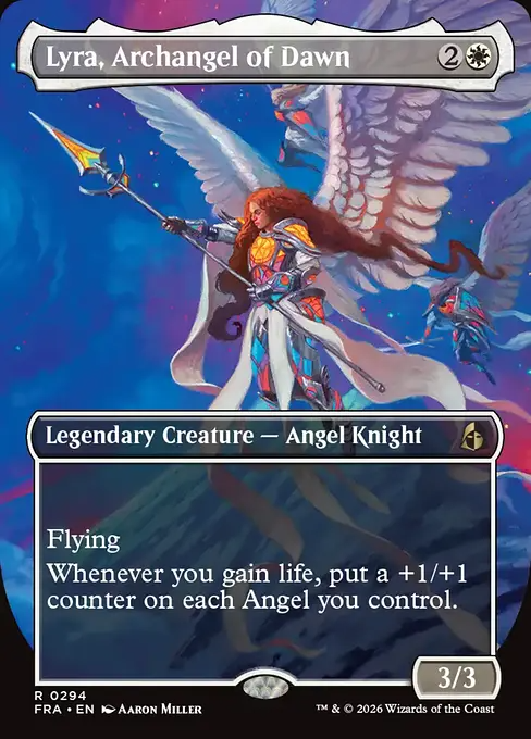 黎明の大天使、ライラ/Lyra, Archangel of Dawn [FRA-BF][ボーダーレス][FOIL]
