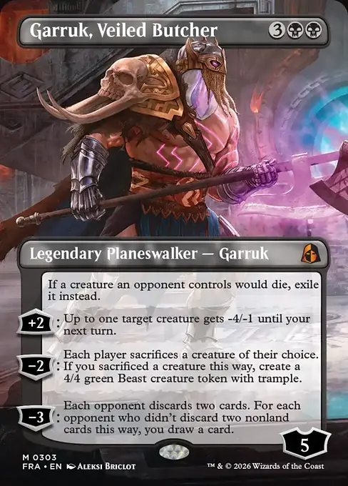 ヴェール被りの解体者、ガラク/Garruk, Veiled Butcher [FRA-BF][ボーダーレス][FOIL]