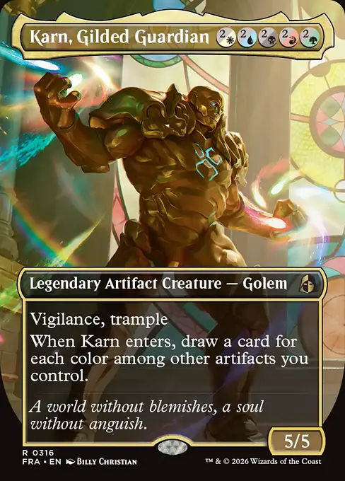 金色の守護者、カーン/Karn, Gilded Guardian [FRA-BF][ボーダーレス]