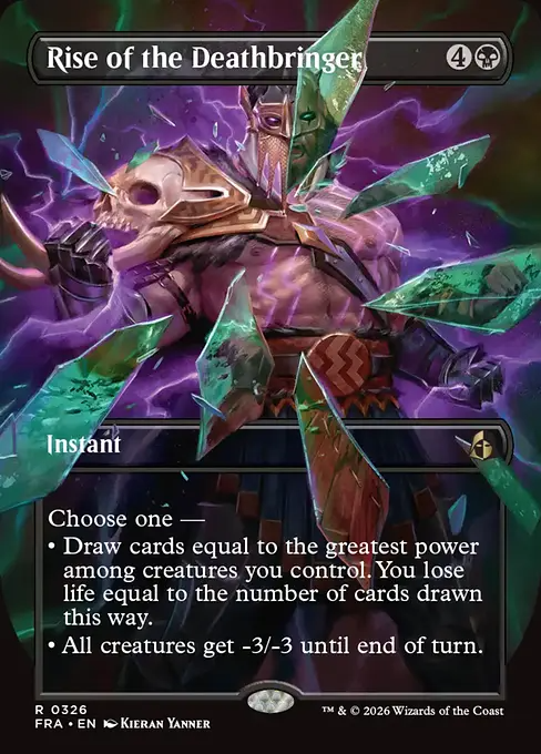 死をもたらす者の隆盛/Rise of the Deathbringer [FRA-BF][ボーダーレス][FOIL]