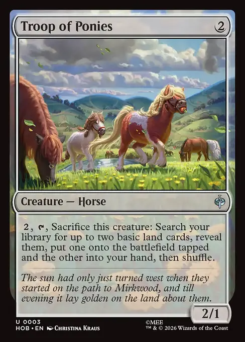 ポニーの群れ/Troop of Ponies [HOB]