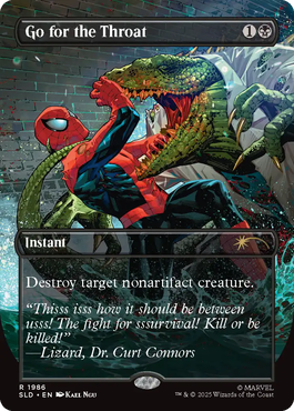 喉首狙い/Go for the Throat [Secret Lair] [FOIL]