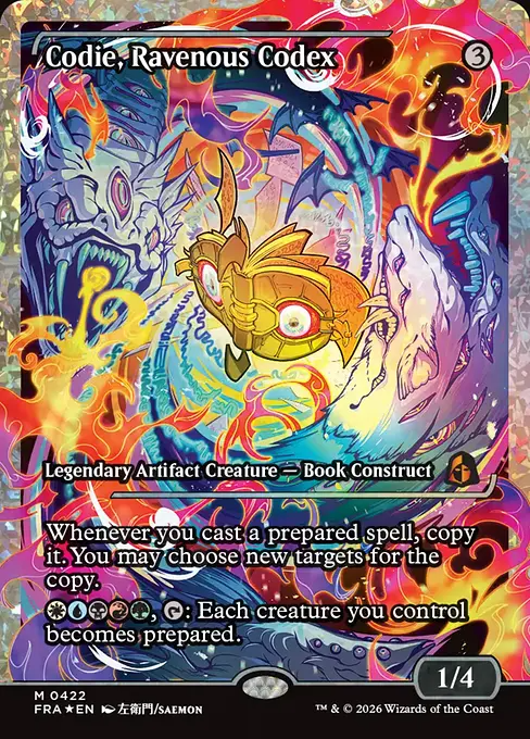 貪欲な写本、コーディ/Codie, Ravenous Codex [FRA-BF][ショーケース][FOIL][フラクチャー]