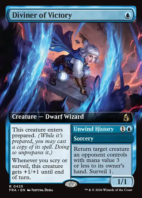 勝利の預言者/Diviner of Victory - 歴史の巻き戻し/Unwind History [FRA-BF][拡張アート][FOIL]