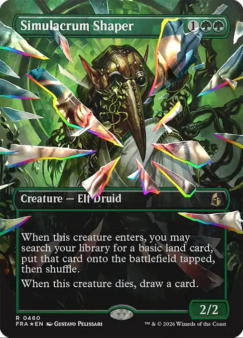 身代わりの形成師/Simulacrum Shaper [FRA-BF][ボーダーレス][FOIL][ファセット]