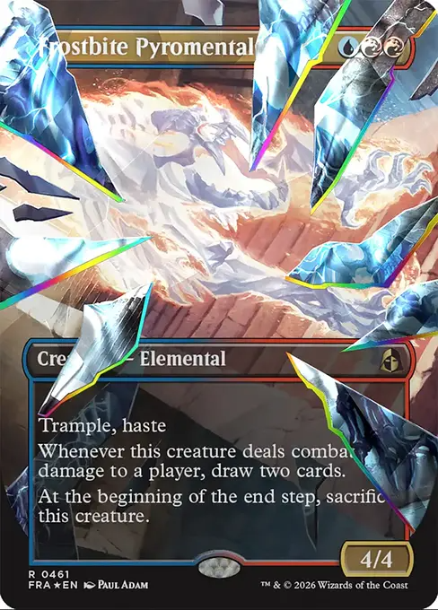 凍傷の紅蓮精霊/Frostbite Pyromental [FRA-BF][ボーダーレス][FOIL][ファセット]