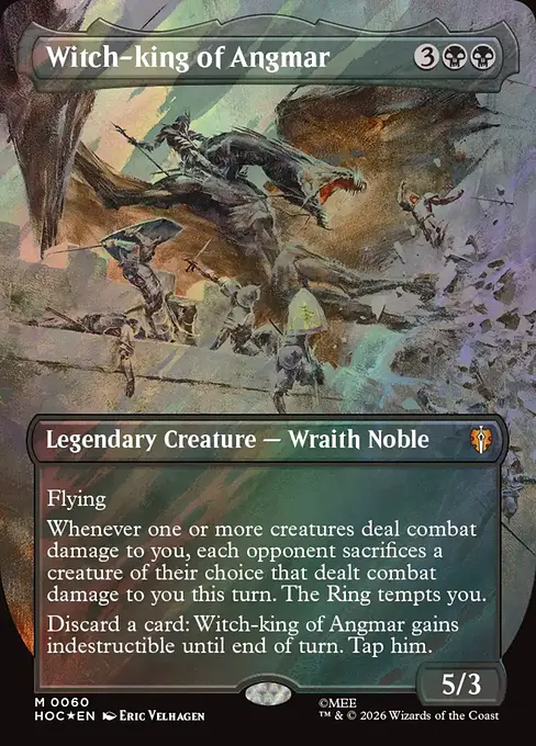 アングマールの魔王/Witch-king of Angmar [HOC][ボーダーレス][FOIL][サージ]