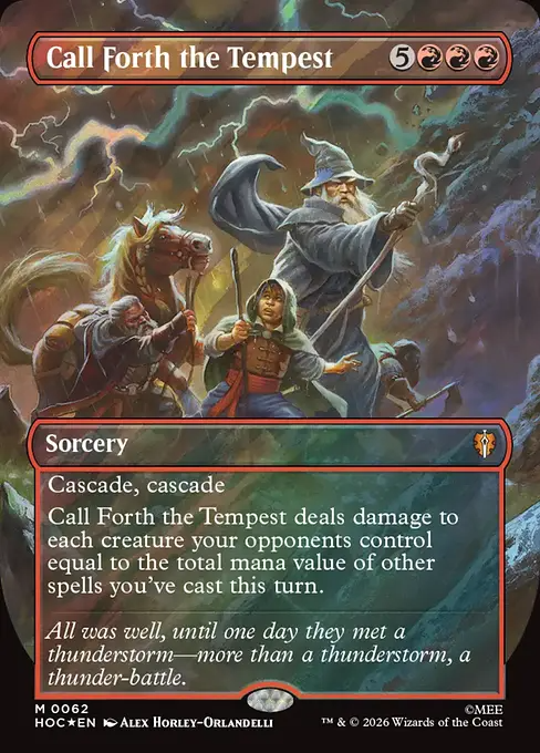 嵐の喚び起こし/Call Forth the Tempest [HOC][ボーダーレス][FOIL][サージ]