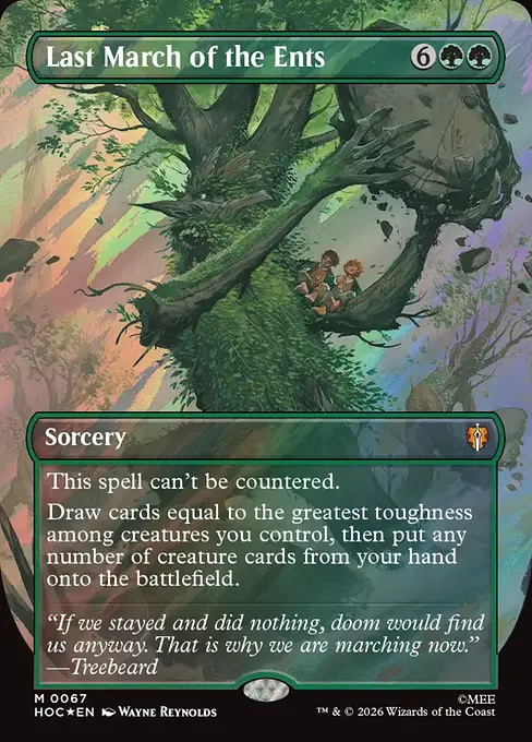 エント最後の進軍/Last March of the Ents [HOC][ボーダーレス][FOIL][サージ]