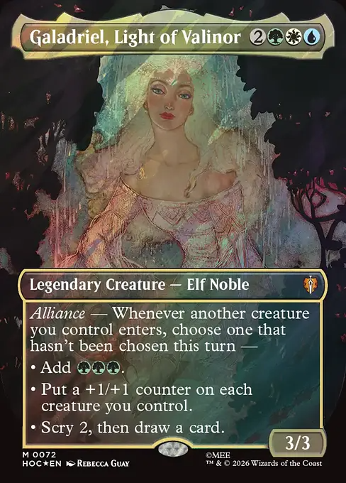 ヴァリノールの光、ガラドリエル/Galadriel, Light of Valinor [HOC][ボーダーレス][FOIL][サージ]