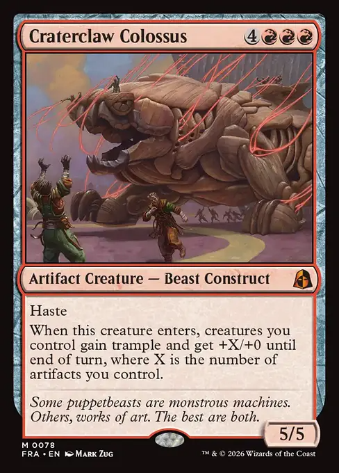 孔爪の巨像/Craterclaw Colossus [FRA]
