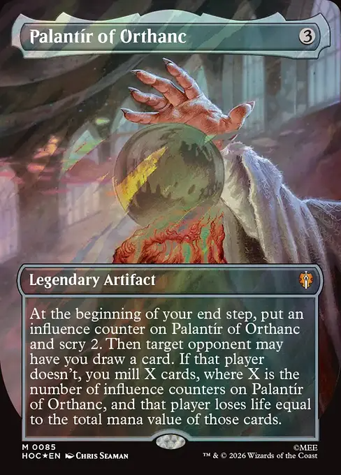 オルサンクのパランティール/Palantír of Orthanc [HOC][ボーダーレス][FOIL][サージ]