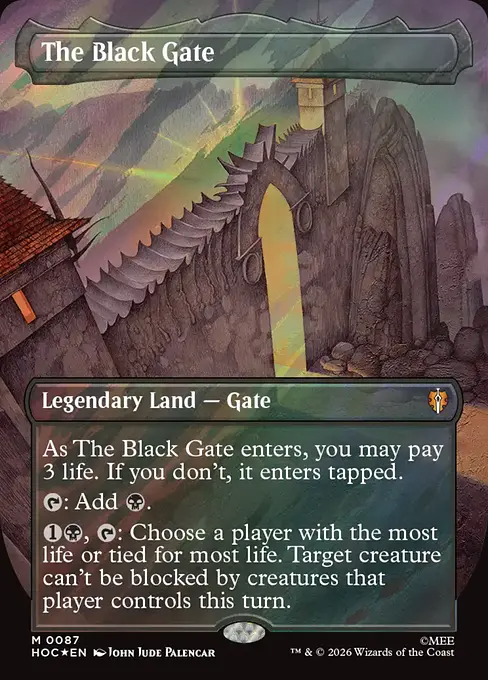黒門/The Black Gate [HOC][ボーダーレス][FOIL][サージ]