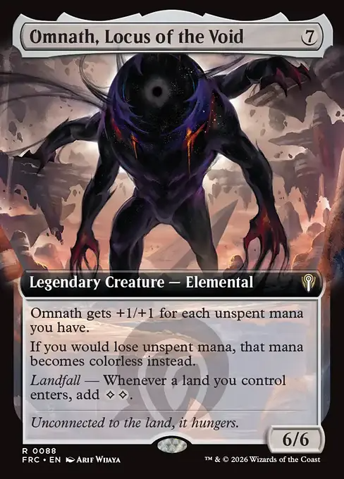 虚空の座、オムナス/Omnath, Locus of the Void [FRC][拡張アート]