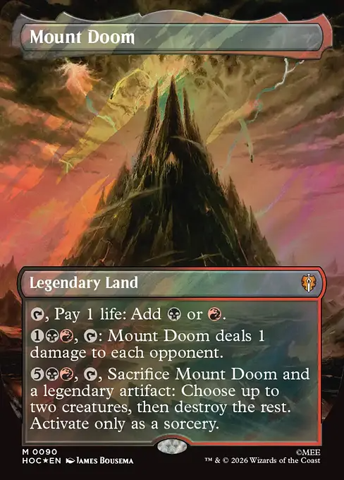 滅びの山/Mount Doom [HOC][ボーダーレス][FOIL][サージ]