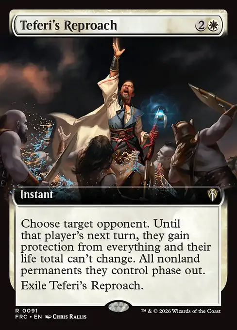 テフェリーの叱責/Teferi's Reproach [FRC][拡張アート]