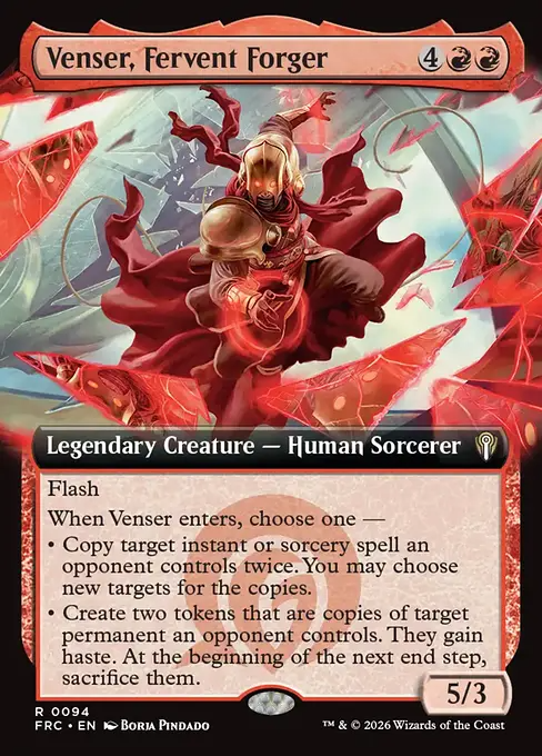 熱意ある偽造者、ヴェンセール/Venser, Fervent Forger [FRC][拡張アート]