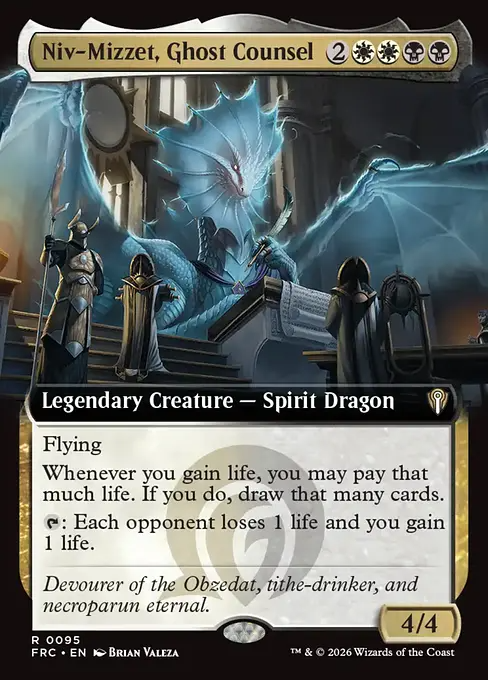 幽霊弁護士、ニヴ＝ミゼット/Niv-Mizzet, Ghost Counsel [FRC][拡張アート]