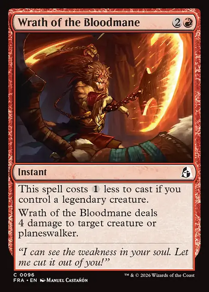 血のたてがみの怒り/Wrath of the Bloodmane [FRA][FOIL]