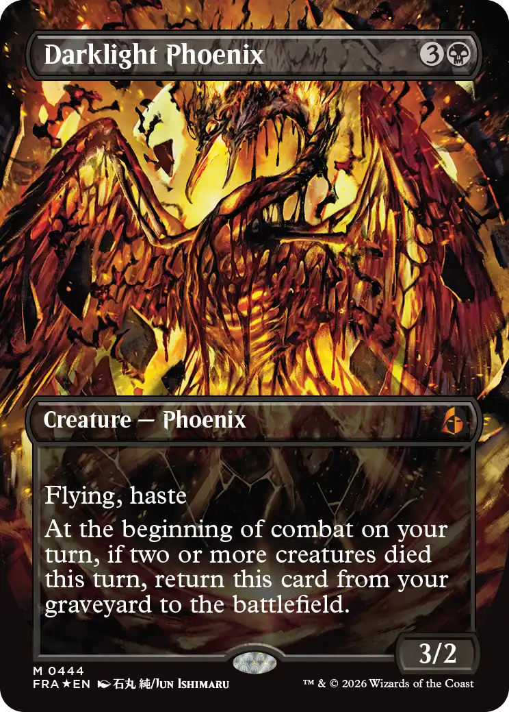 夜光のフェニックス/Darklight Phoenix(444) [FRA-BF][ボーダーレス][FOIL]