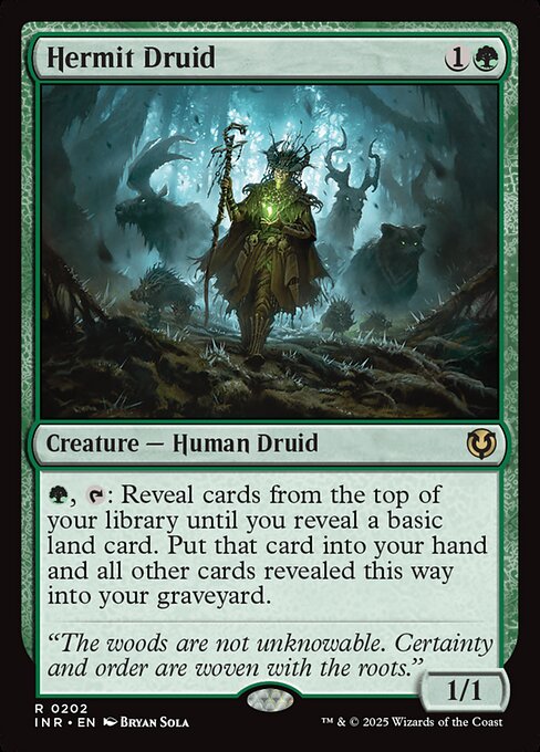 隠遁ドルイド/Hermit Druid [INR][FOIL]