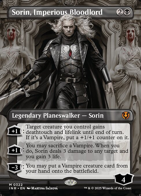 傲慢な血王、ソリン/Sorin, Imperious Bloodlord [INR-BF][ボーダーレス][FOIL]