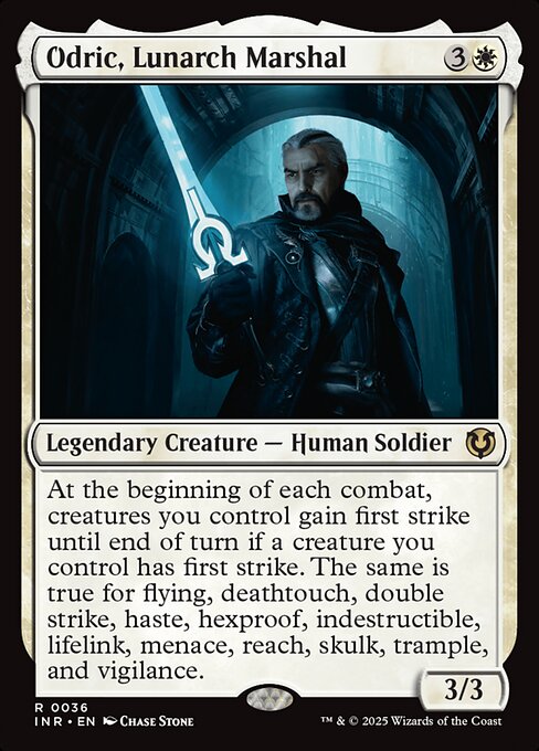 月皇の司令官、オドリック/Odric, Lunarch Marshal [INR][FOIL]