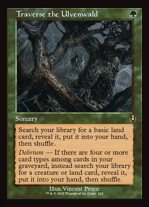 ウルヴェンワルド横断/Traverse the Ulvenwald [INR-BF][旧枠][FOIL]