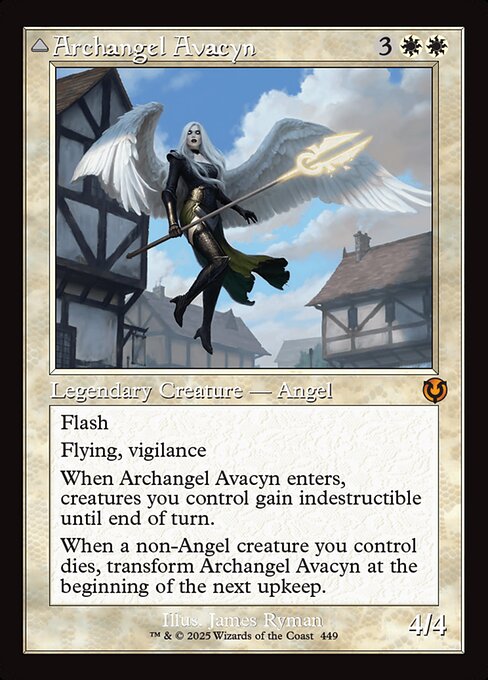 大天使アヴァシン/Archangel Avacyn - 浄化の天使、アヴァシン/Avacyn, the Purifier [INR-BF][旧枠]