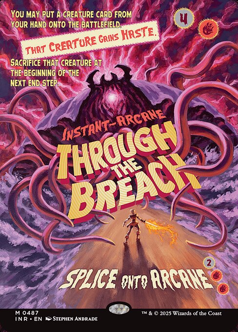 裂け目の突破/Through the Breach [INR-BF][ボーダーレス][FOIL]