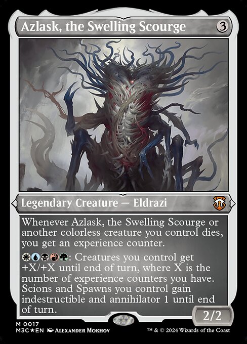 隆起する災い魔、アズラスク/Azlask, the Swelling Scourge [M3C][FOIL][エッチング]