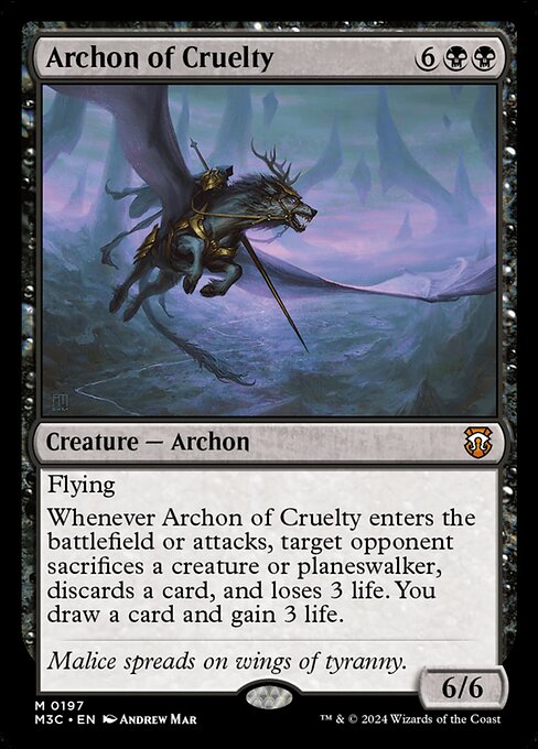 残虐の執政官/Archon of Cruelty [M3C][FOIL][リップル]