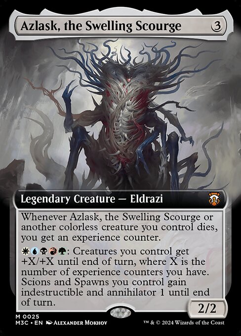 隆起する災い魔、アズラスク/Azlask, the Swelling Scourge [M3C][拡張アート][FOIL]