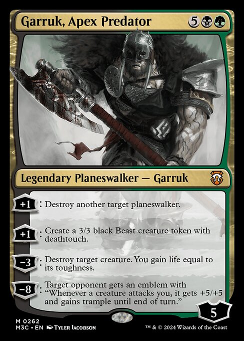 頂点捕食者、ガラク/Garruk, Apex Predator [M3C][FOIL][リップル]