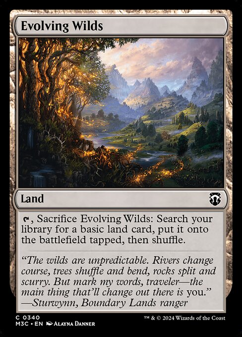 進化する未開地/Evolving Wilds [M3C][FOIL][リップル]