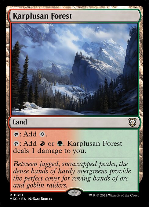 カープルーザンの森/Karplusan Forest [M3C][FOIL][リップル]