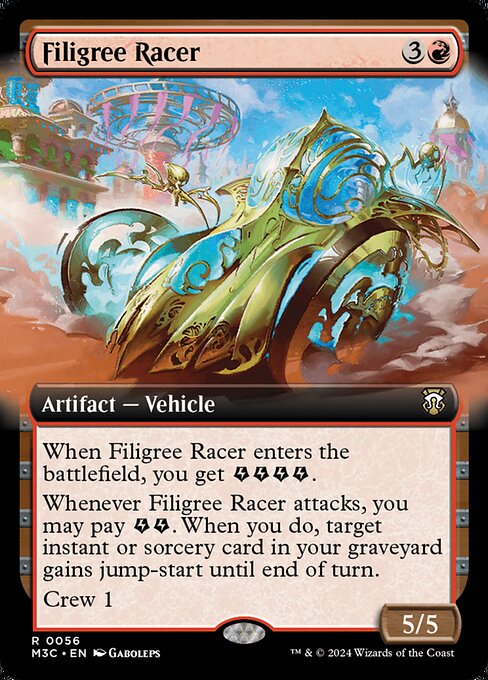 金線の競走車/Filigree Racer [M3C][拡張アート][FOIL][リップル]