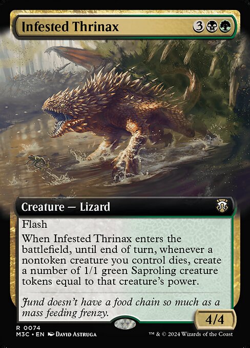 蔓延るトリナクス/Infested Thrinax [M3C][拡張アート]