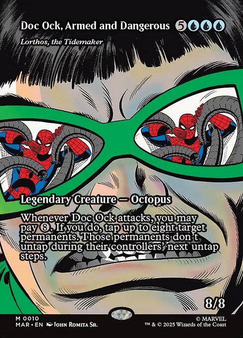 危険なアーム持ち、ドク・オック/Doc Ock, Armed and Dangerous《潮汐を作るもの、ロートス/Lorthos, the Tidemaker》 [MAR][ボーダーレス][FOIL]