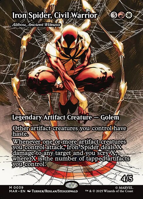シビル・ウォリアー、アイアン・スパイダー/Iron Spider, Civil Warrior《古代の証人、アリボー/Alibou, Ancient Witness》 [MAR][ボーダーレス]