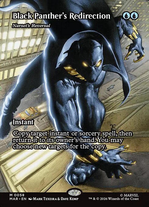 ブラック・パンサーの方向転換/Black Panther's Redirection《ナーセットの逆転/Narset's Reversal》 [MAR]