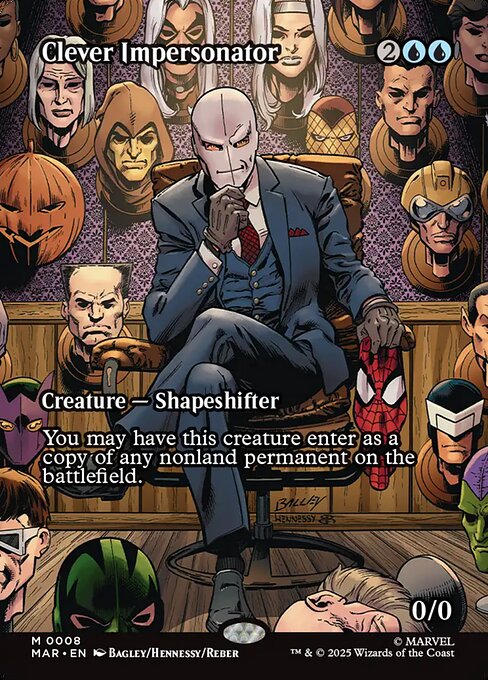 賢いなりすまし/Clever Impersonator [MAR][ボーダーレス][FOIL]