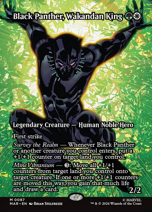 ワカンダの王、ブラック・パンサー/Black Panther, Wakandan King [MAR][FOIL]