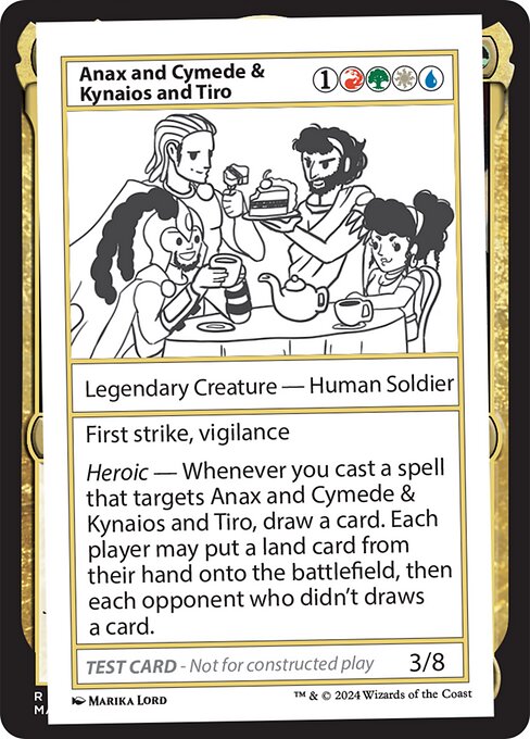 Anax and Cymede & Kynaios and Tiro [Play Test Card][MB2]