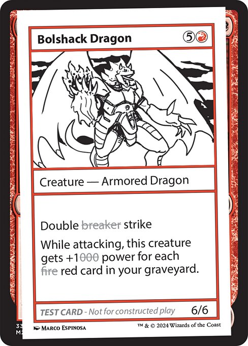 Bolshack Dragon [Play Test Card][MB2]