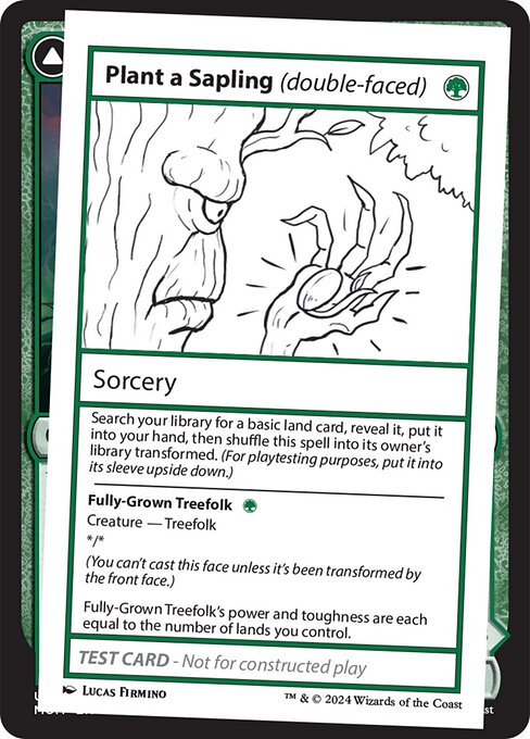 Plant a Sapling [Play Test Card][MB2]