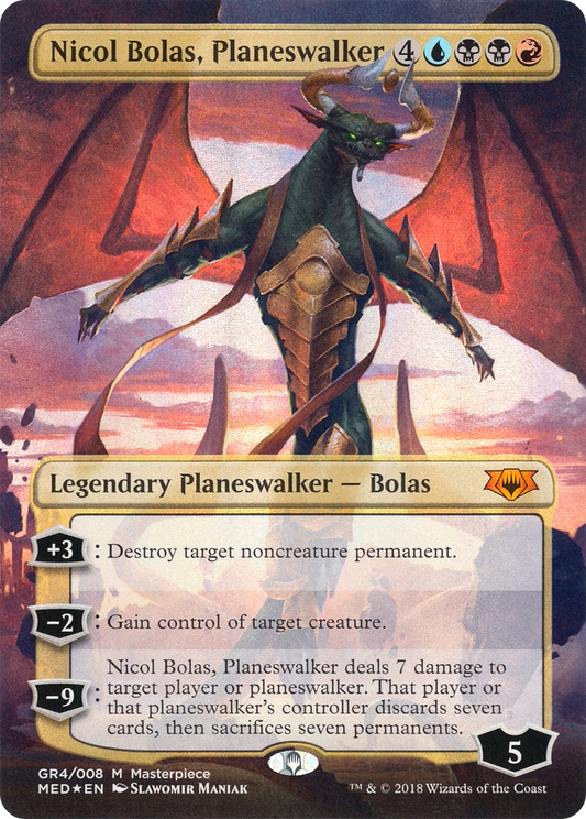 プレインズウォーカー、ニコル・ボーラス/Nicol Bolas, Planeswalker [MED][FOIL]